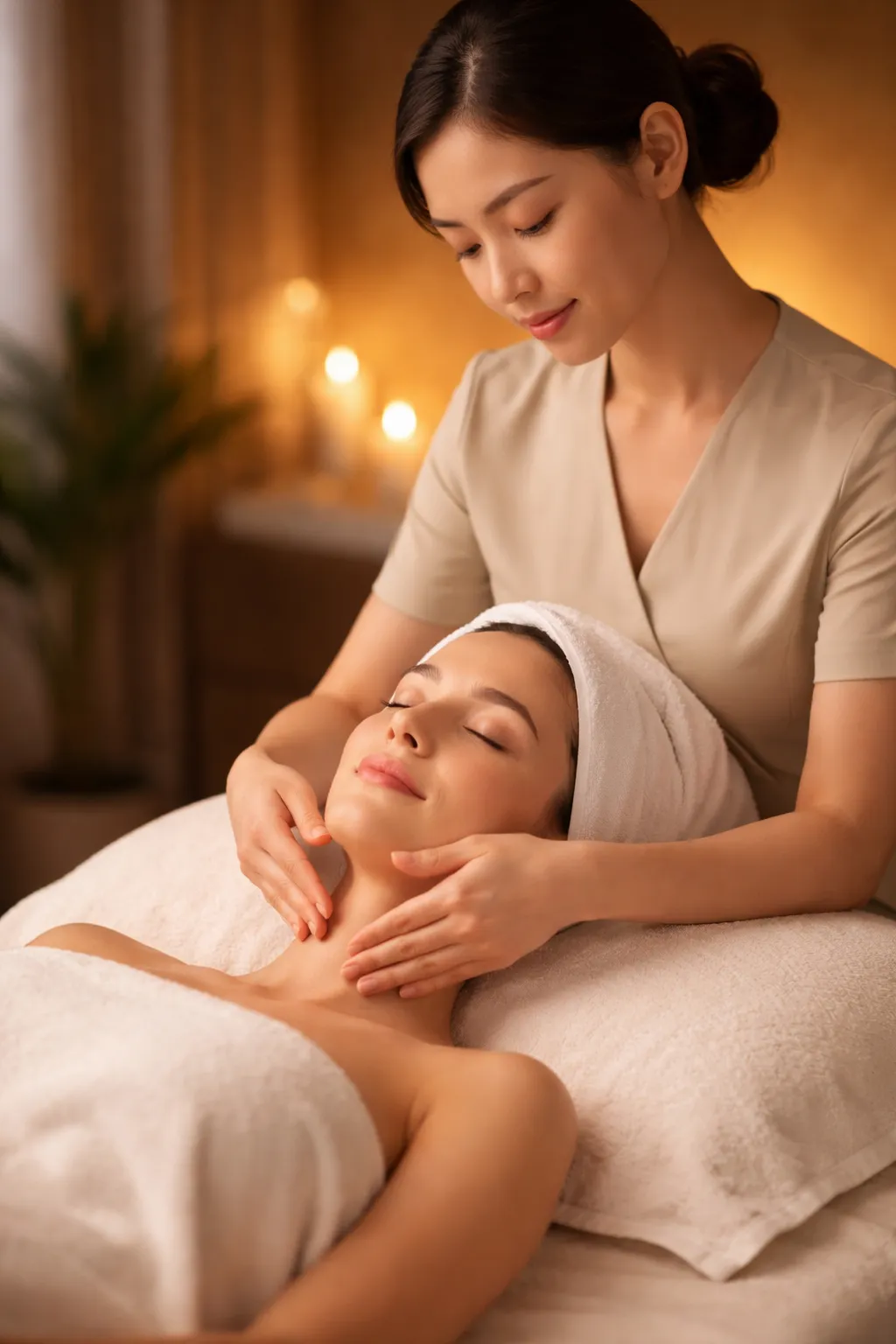 Yunohana Lymphatic Facial at Born Beautiful Kuching